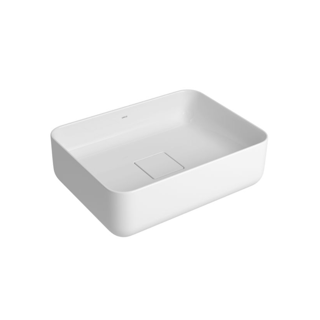 Cuba Retangular de Apoio Slim 40cm Branca Deca