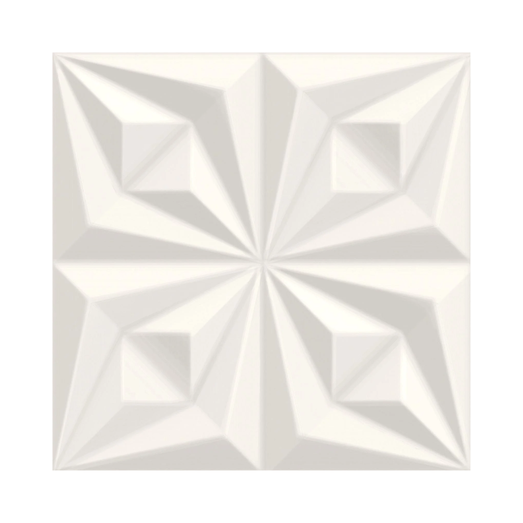 Porcelanato Decorativo Branco Retificado 60x60cm Drapeado Branco Ceusa