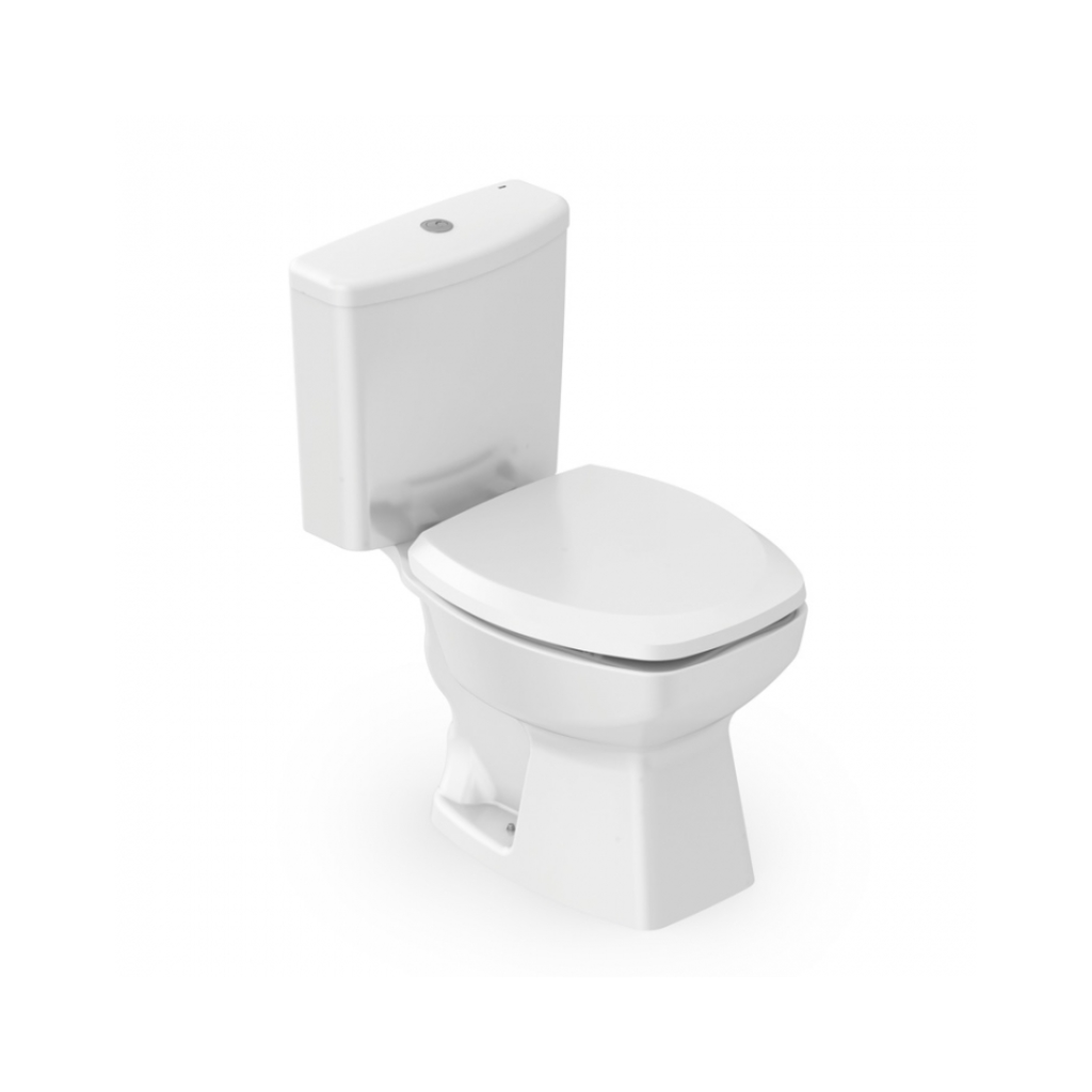 Vaso Sanitário com Caixa Acoplada e Kit Instalação Thema Incepa Branco