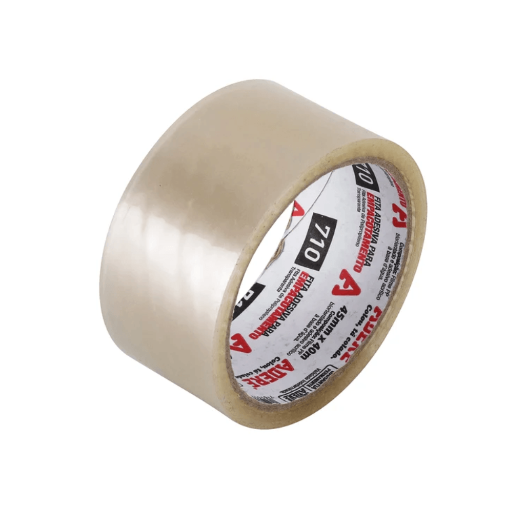 Fita para Empacotamento 45mm x 40m Transparente Adere