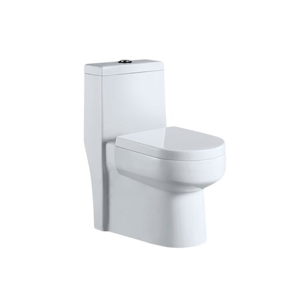 Vaso Sanitário Monobloco Redondo com Kit Instalação Branco Eco Metais