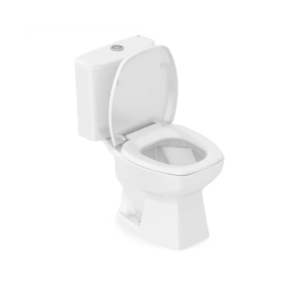 Vaso Sanitário com Caixa Acoplada e Kit Instalação Thema Incepa Branco