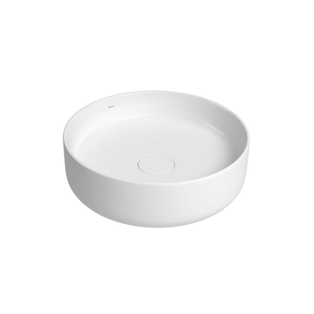 Cuba Redonda de Apoio Slim 40cm Branca Deca