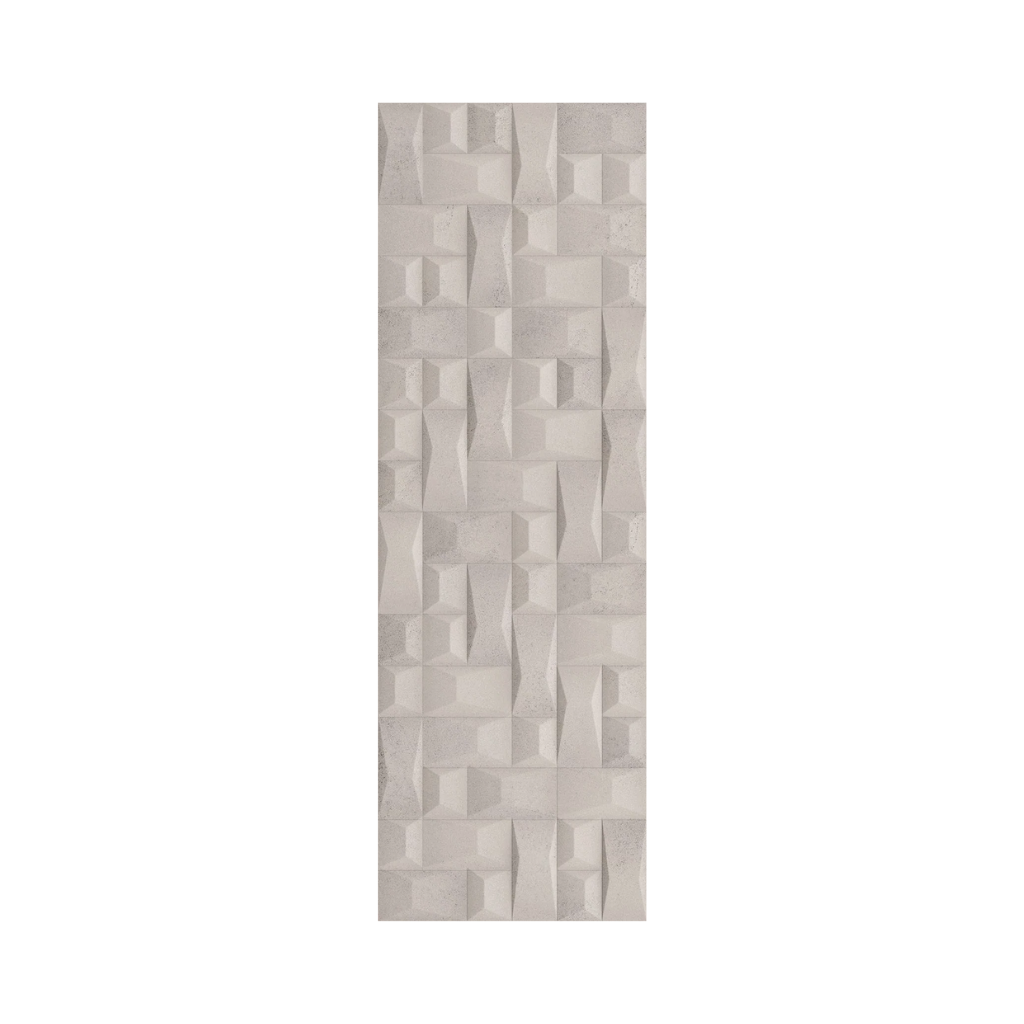 Revestimento Decorativo Cinza Retificado 33x100cm Sensorial Forma SGR Matte Portinari