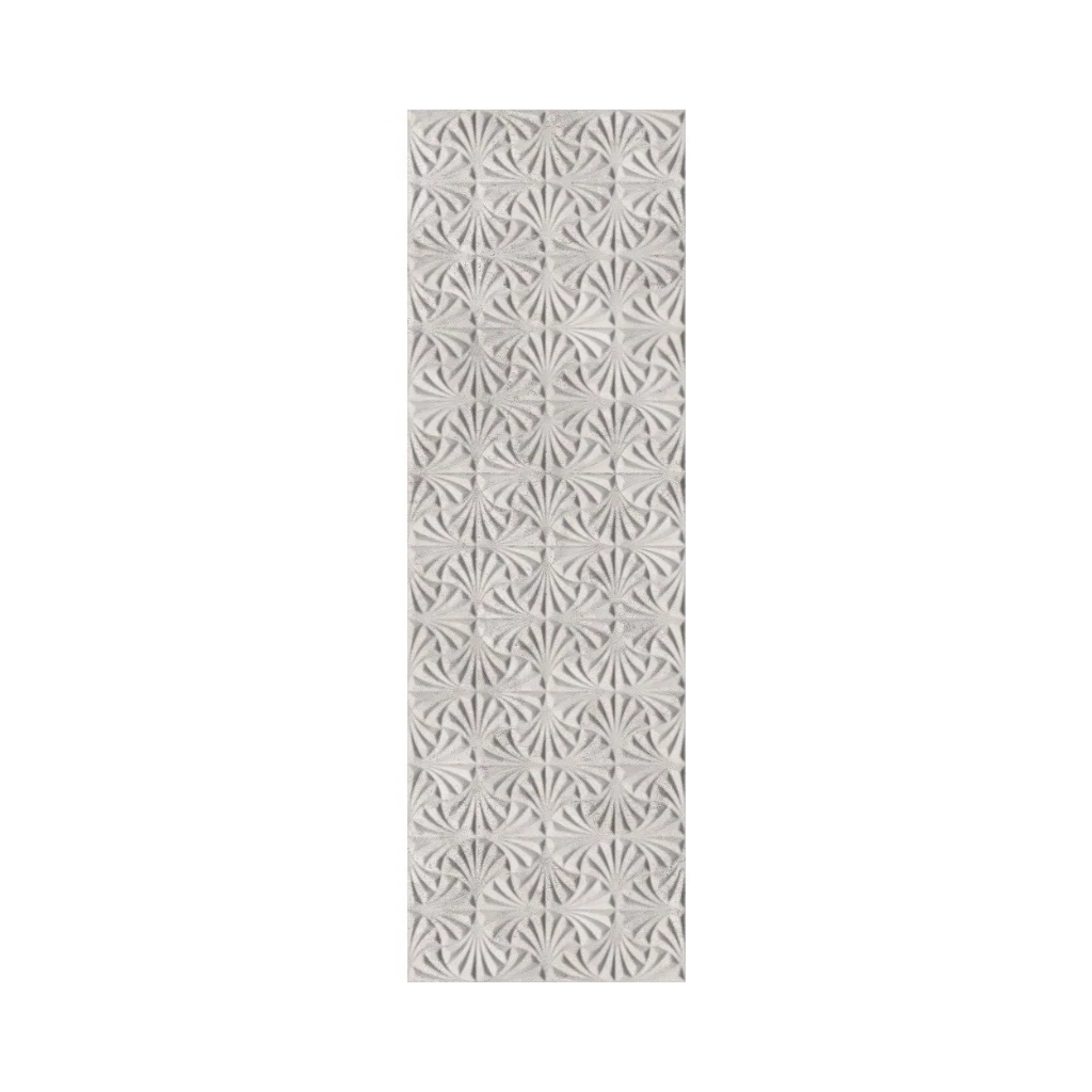 Porcelanato Decorativo Cinza Retificado 32x100cm Leque Cimento Ceusa