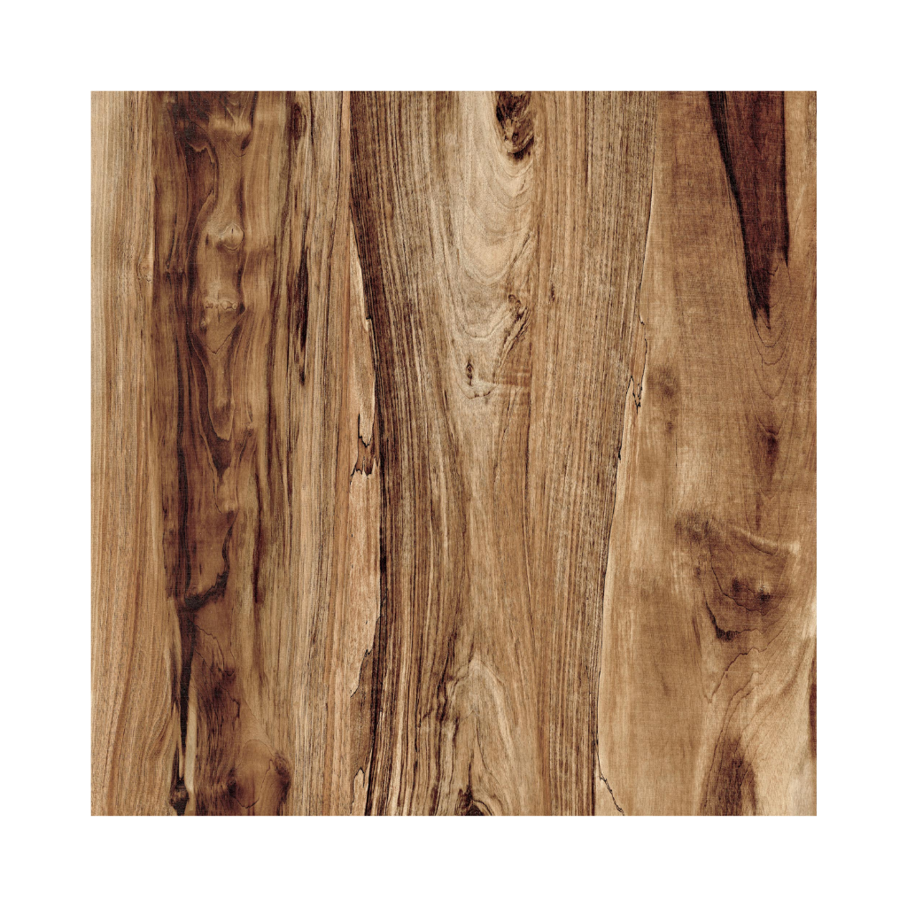 Piso Cerâmico Amadeirado Acetinado Retificado 75x75cm Rovere Brown Incopisos