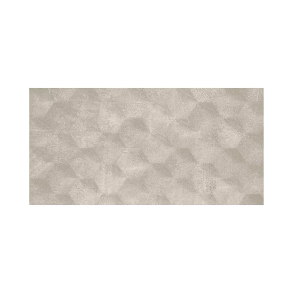 Porcelanato Decorativo Cinza Retificado 29,1x58,4cm Charm Cubic GR Portinari