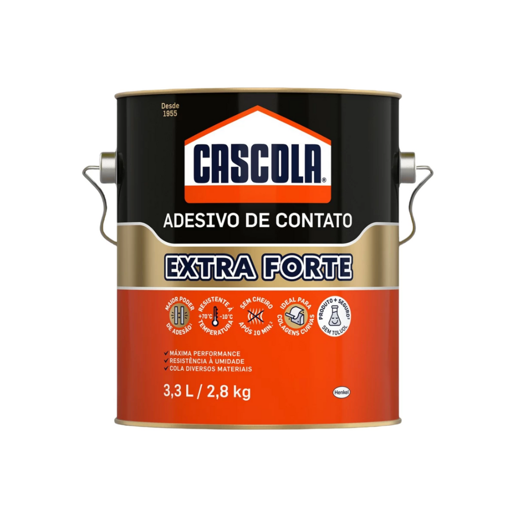 Adesivo Cola de Contato Extra Forte Sem Tuluol 2,8Kg Cascola