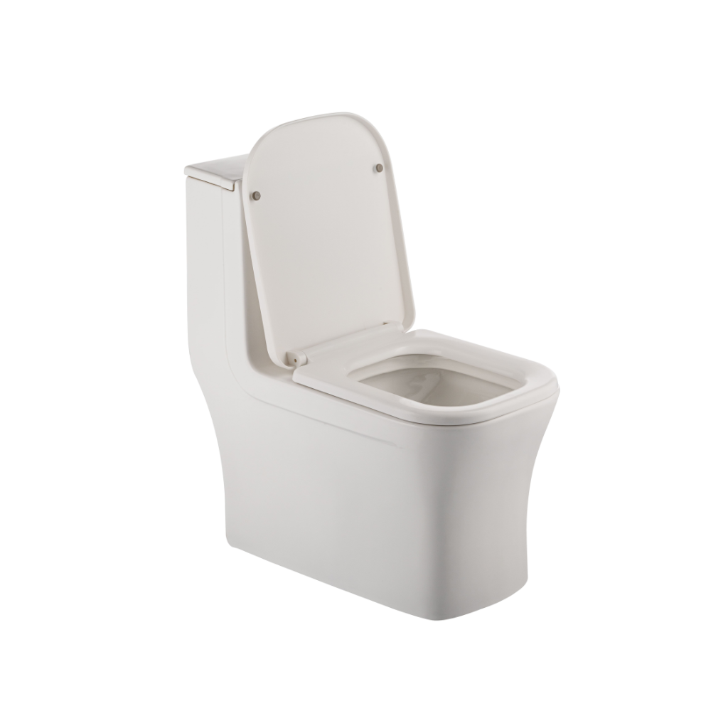 Vaso Sanitário Monobloco Quadrado com Kit Instalação Branco Eco Metais