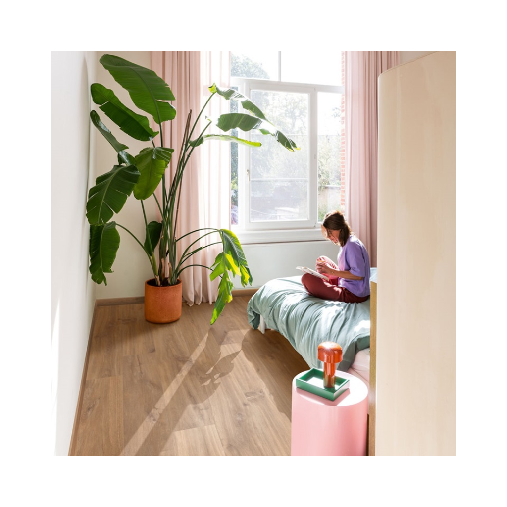 Piso Laminado QuickStep Smart Carvalho Natural Midnight