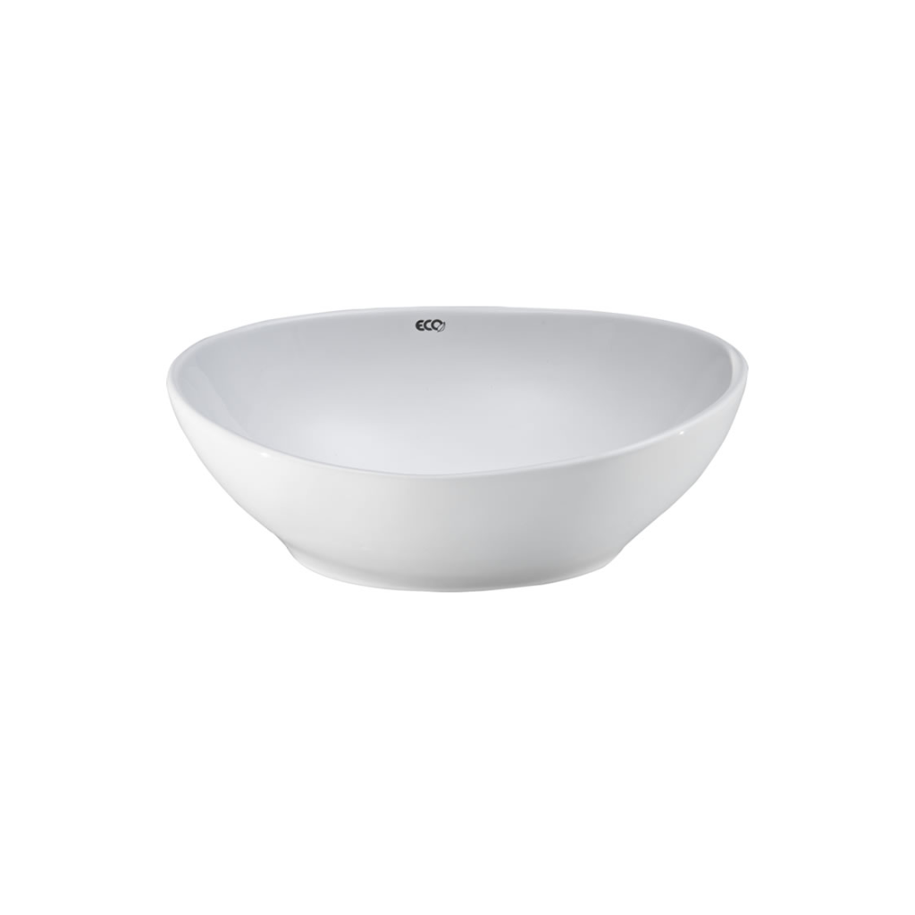 Cuba Oval de Apoio 40cm Branca Eco Metais