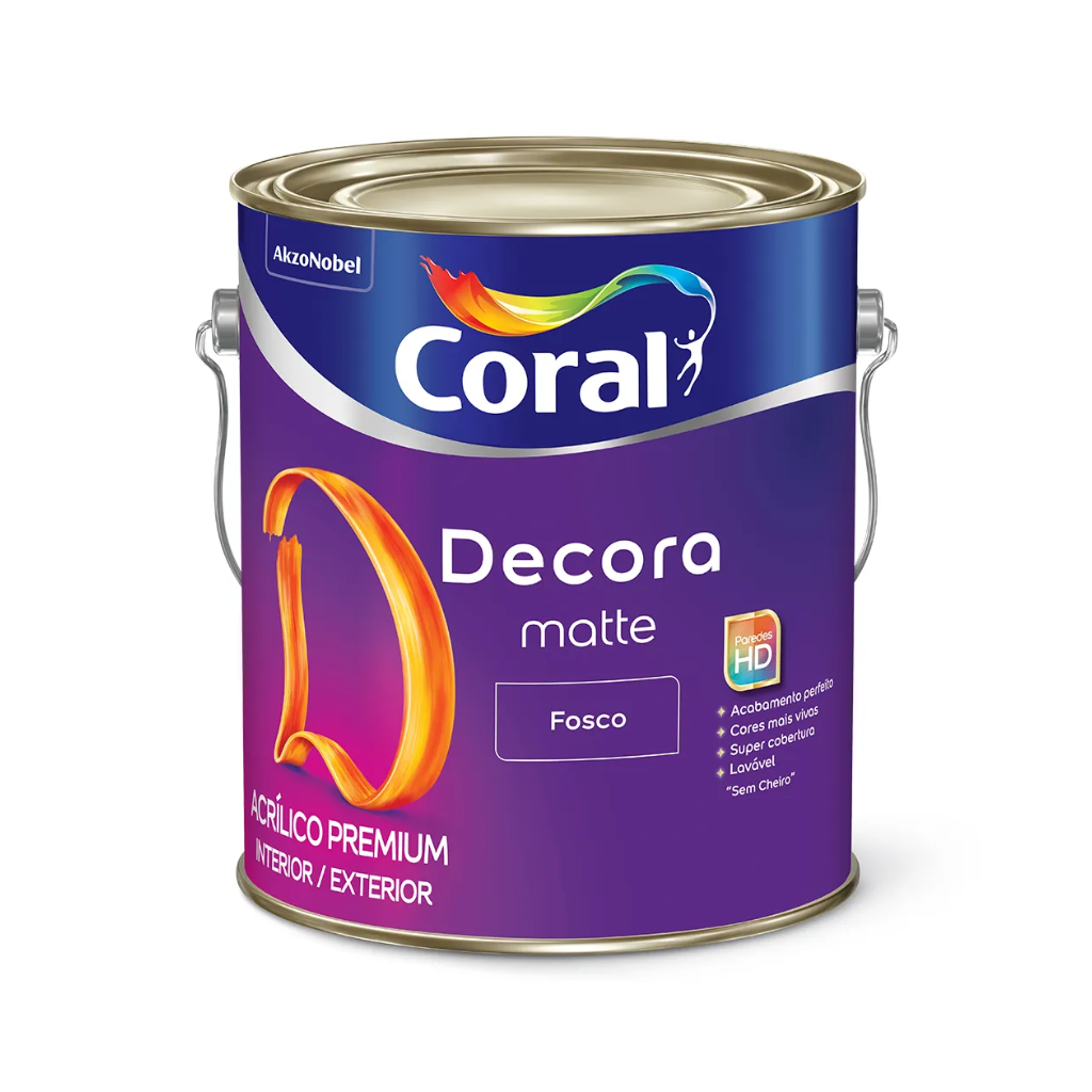 Tinta Acrílica Decora Matte Fosco Coral