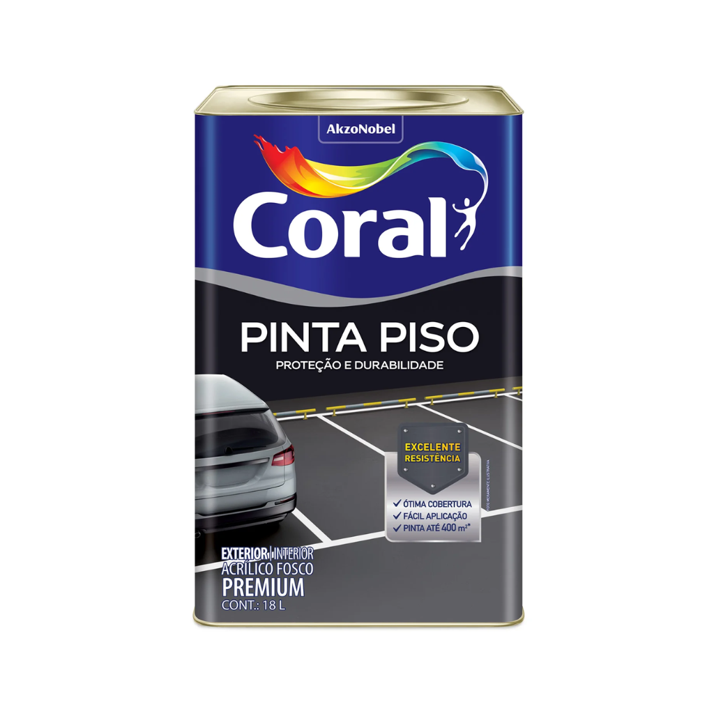 Tinta Acrílica Pinta Piso Fosco Coral
