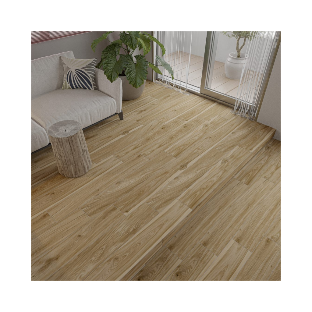 Porcelanato Amadeirado Acetinado Retificado 20x122cm Nogal Prime Embramaco