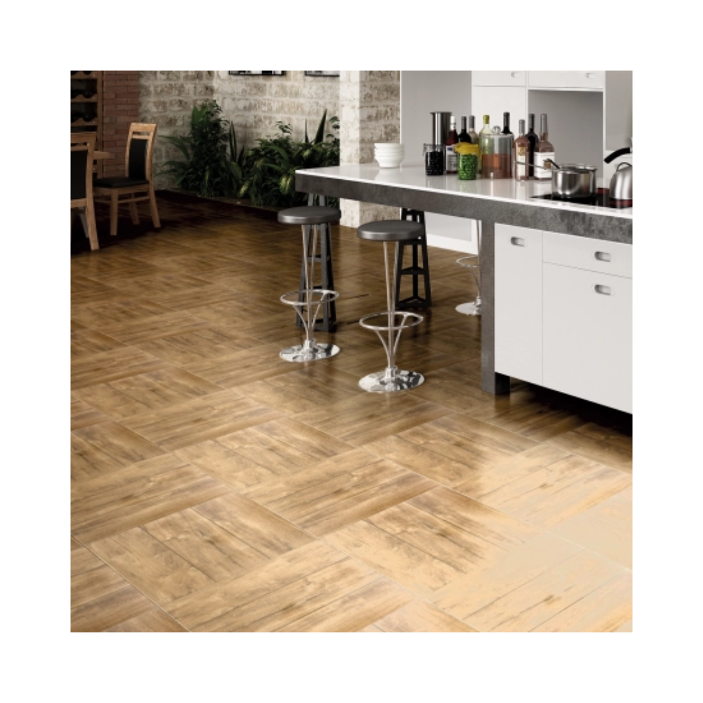 Piso Cerâmico Amadeirado Brilhante Bold 50x50cm Samoa Piso Forte