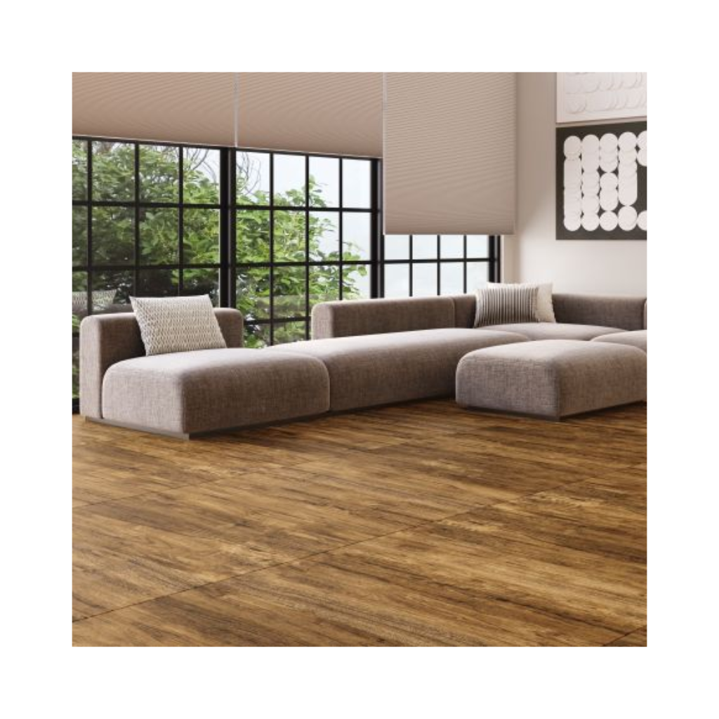 Porcelanato Amadeirado Acetinado Retificado 81x81cm Eco Ambar Gaudi