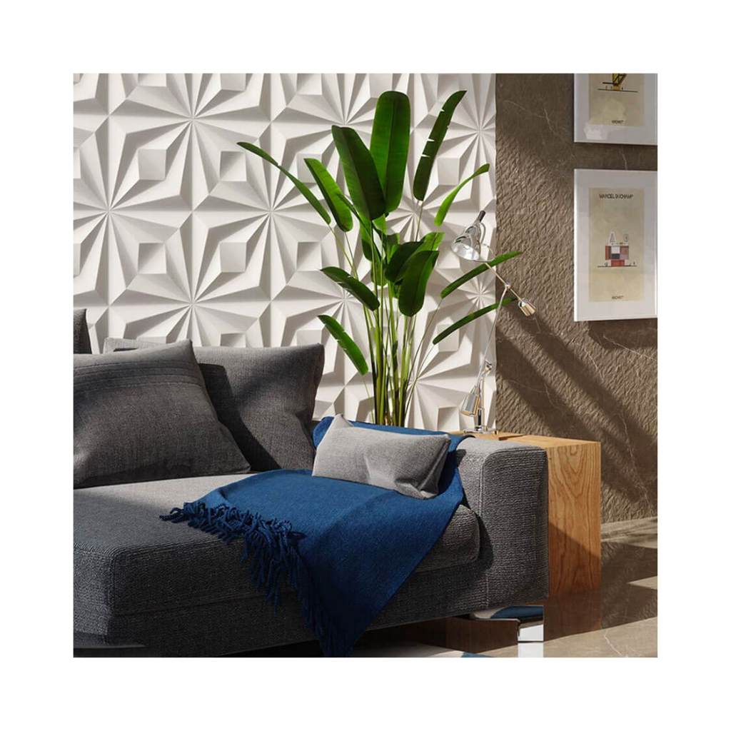 Porcelanato Decorativo Branco Retificado 60x60cm Drapeado Branco Ceusa