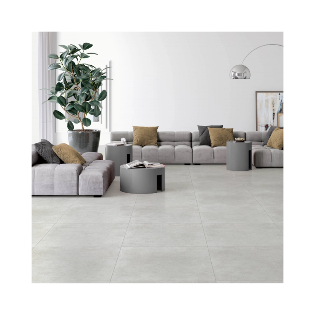 Piso Cerâmico Cimentício Acetinado Retificado 84x84cm Cetus CZ Piso Forte