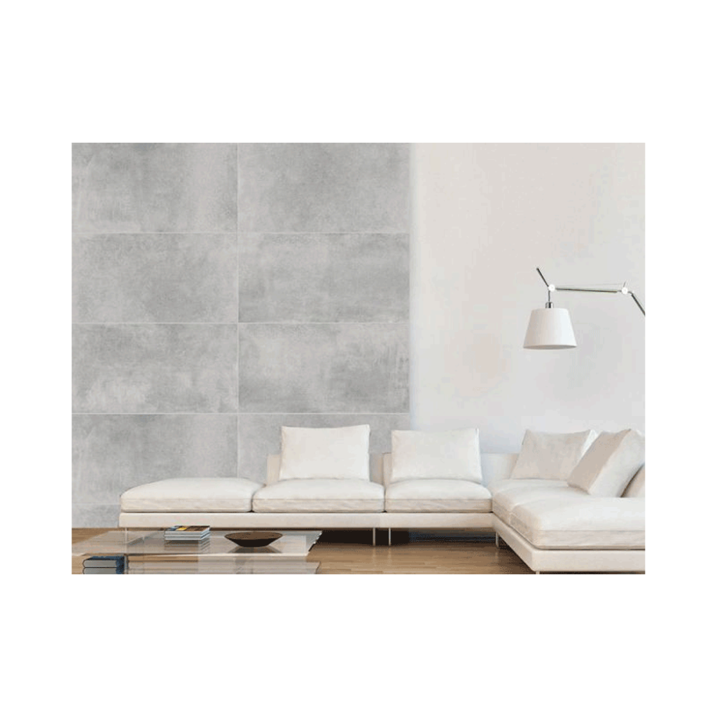 Porcelanato Cimentício Acetinado Retificado 61x120cm Town Cement Gaudi