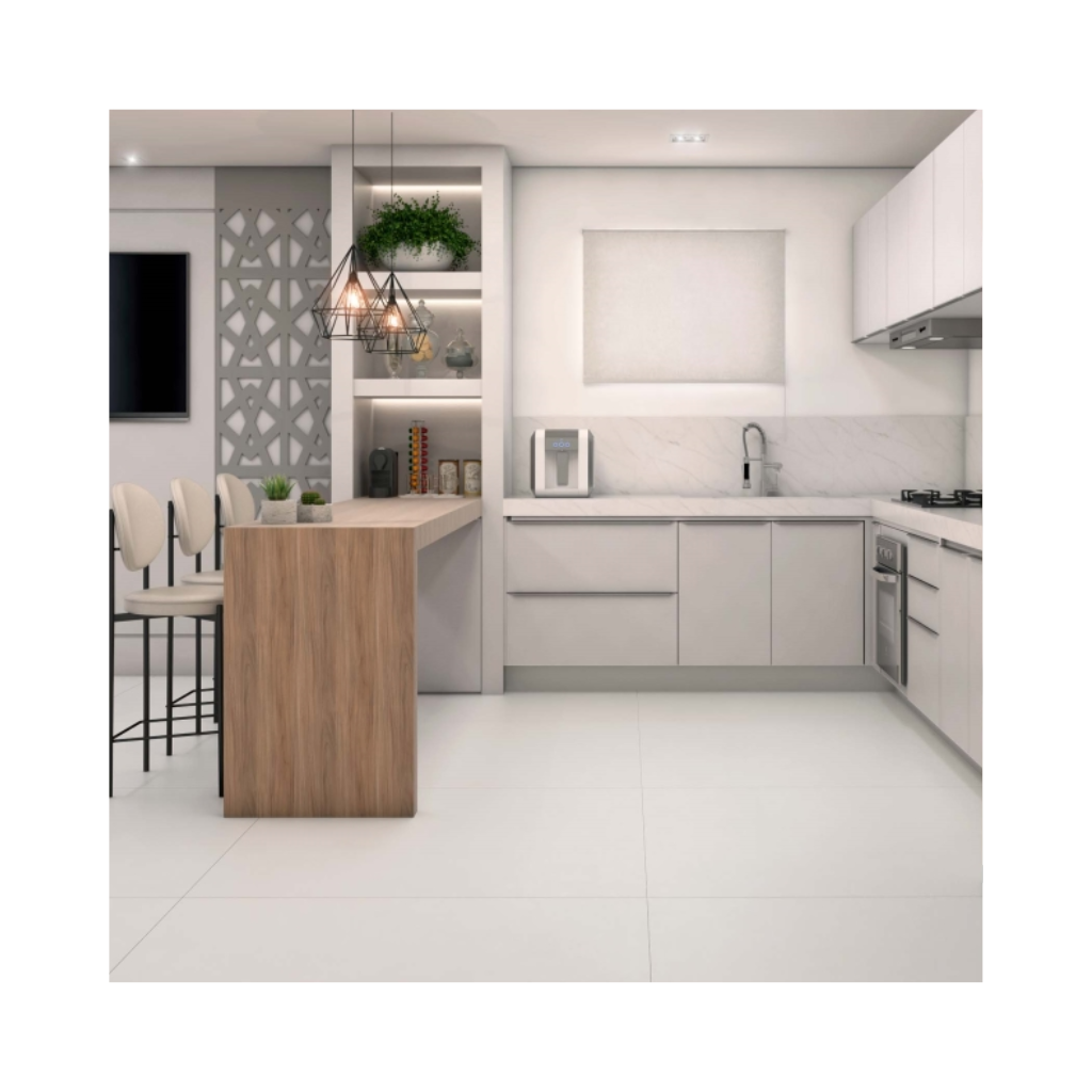 Porcelanato Cimentício Acetinado Retificado 121x121cm Urban Helena