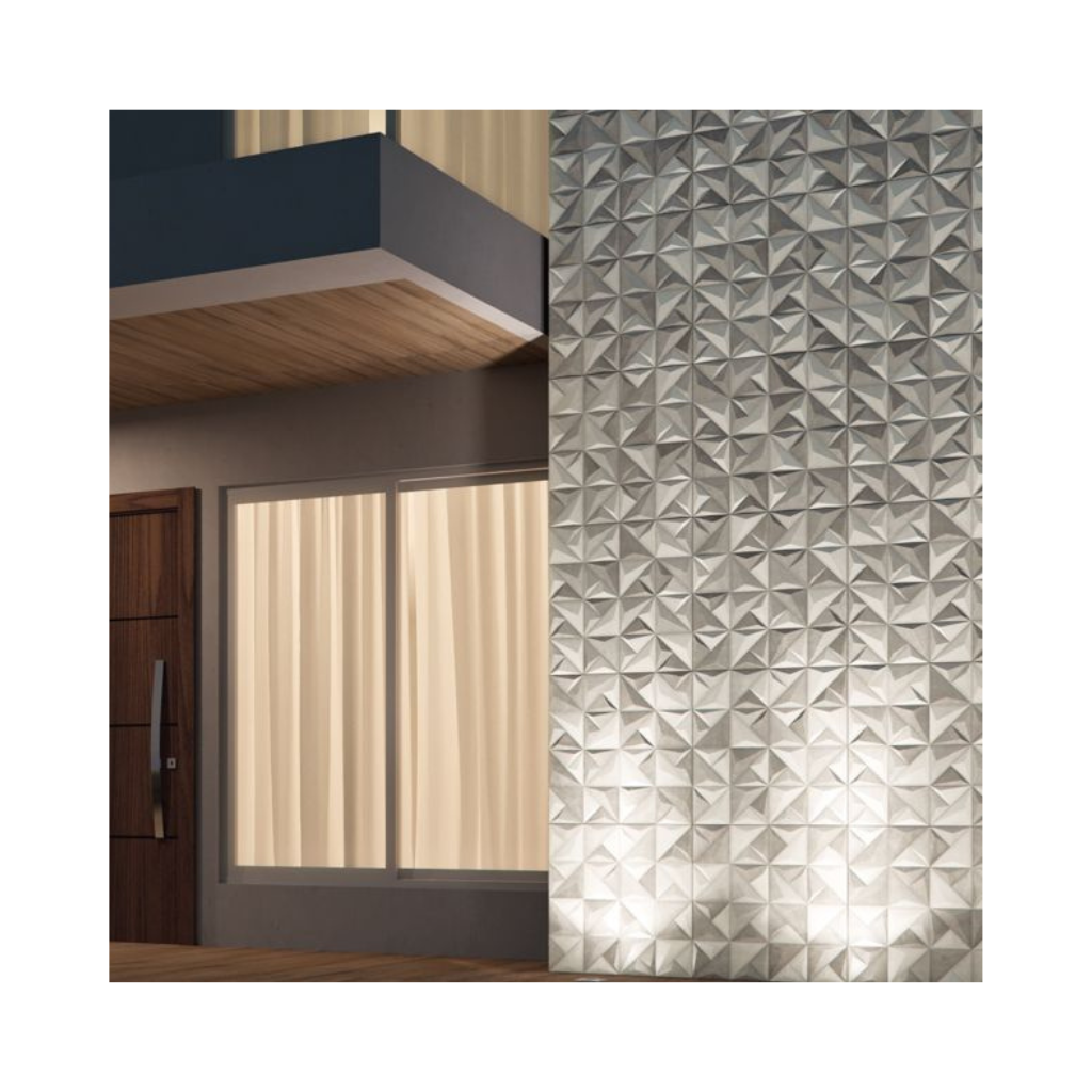 Revestimento Decorativo Cinza Retificado 58,4x58,4cm Sense Abstract Mix Portinari