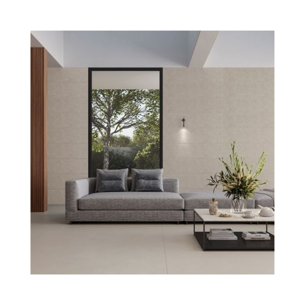 Porcelanato Bege Acetinato Retificado 87,7x87,7cm York BE RET 'A' Portinari