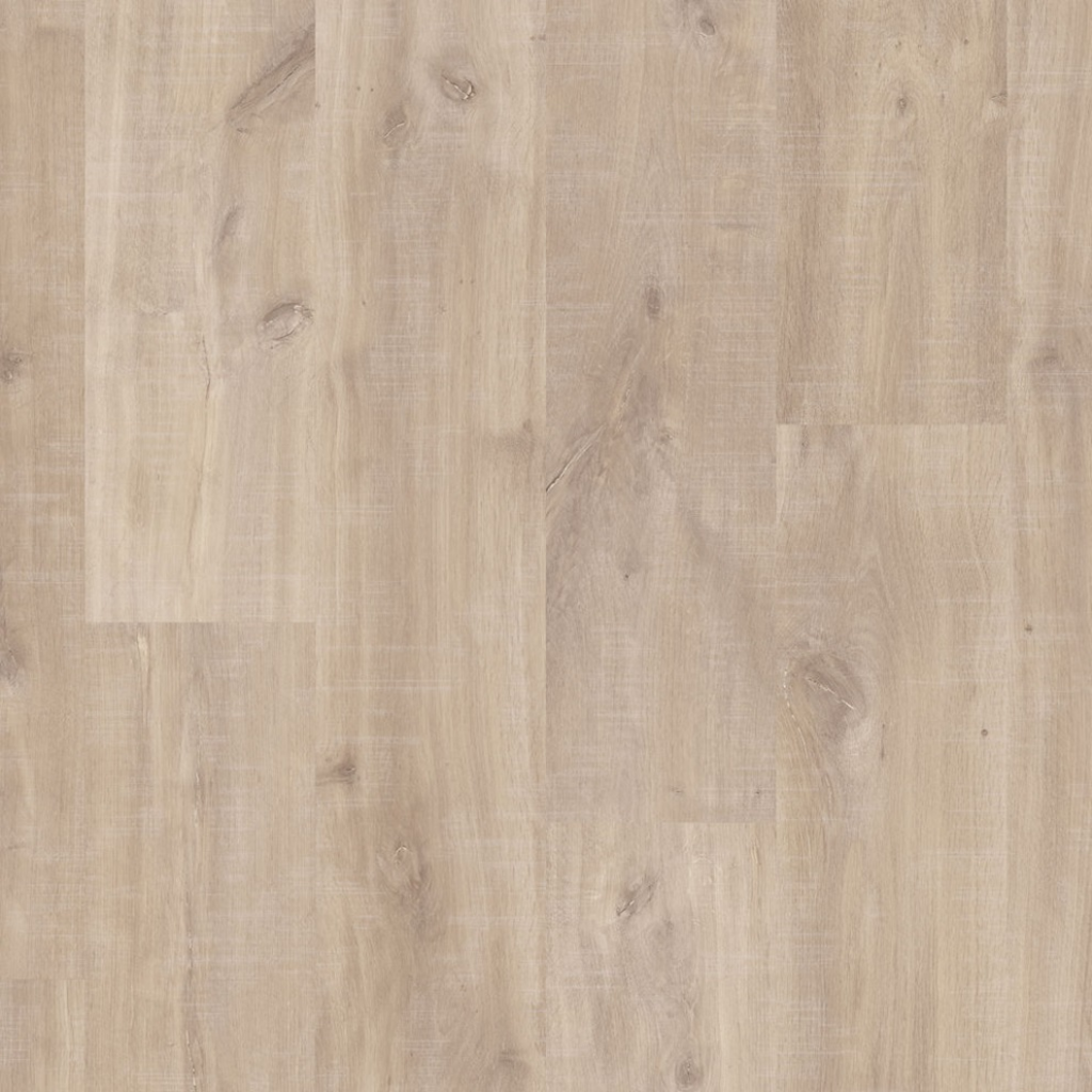 Piso Laminado QuickStep Smart Carvalho Natural Havana com Marcas de Serra