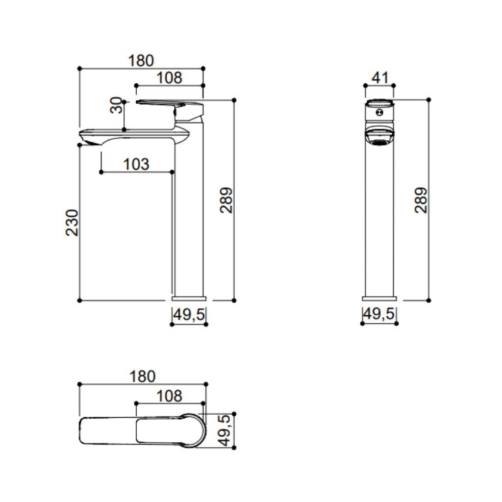 Torneira Misturador Monocomando de Bancada para Lavatório Soul Cromado Kromma