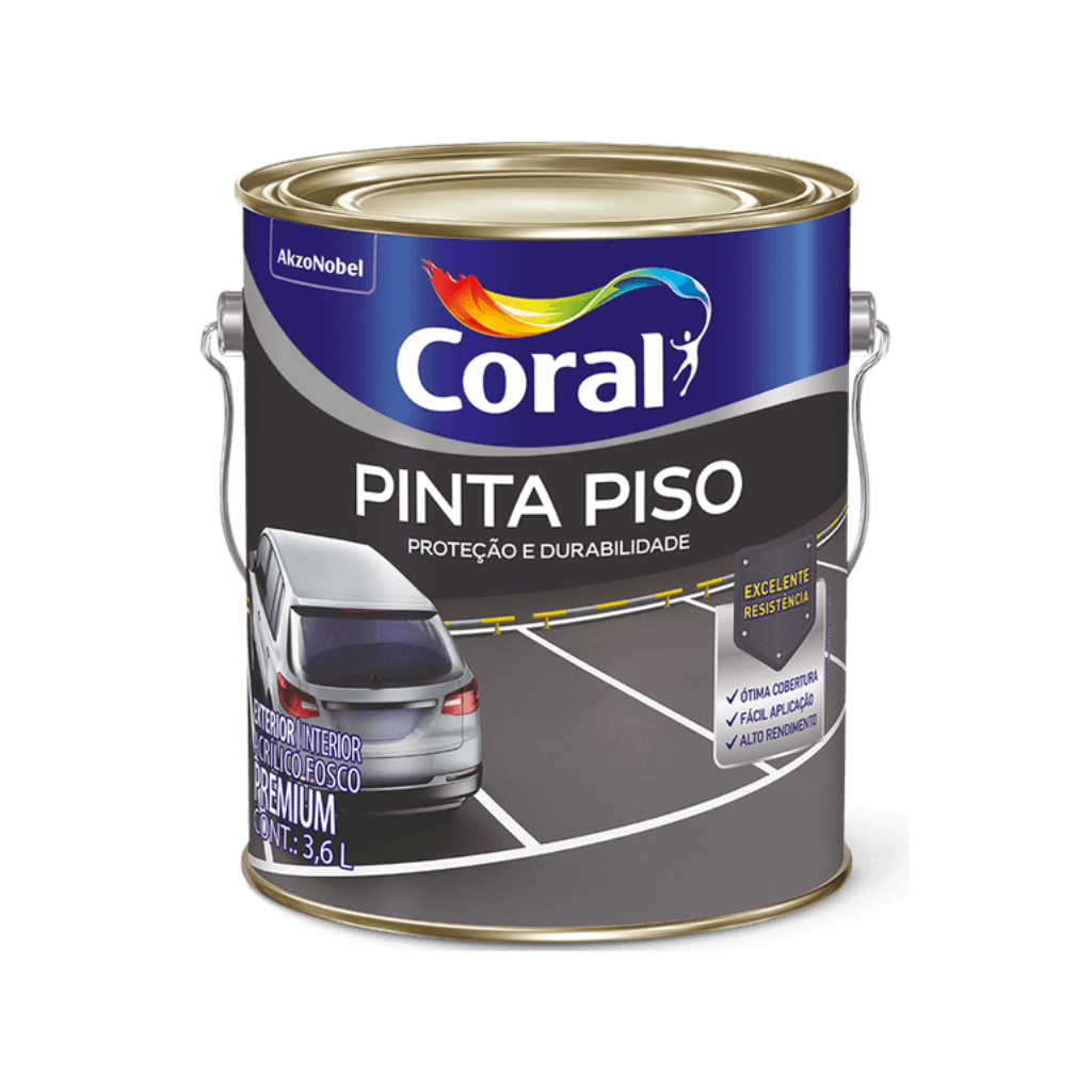 Tinta Acrílica Pinta Piso Fosco Coral